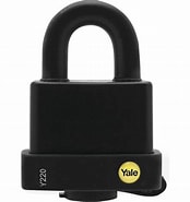 [1010] (E1) CANDADO YALE INTEMPERIE NEGRO 51 MM